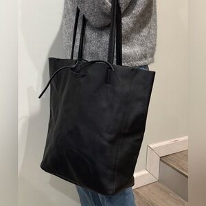 Borse in Pelle | real 100% leather black tote